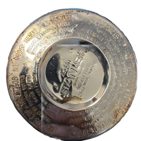 Vintage Stanley‎ Aladdin Thermos A-1350B 24 Oz. Wide Mouth RH-96 Handle #135 Cup - Picture 3 of 6